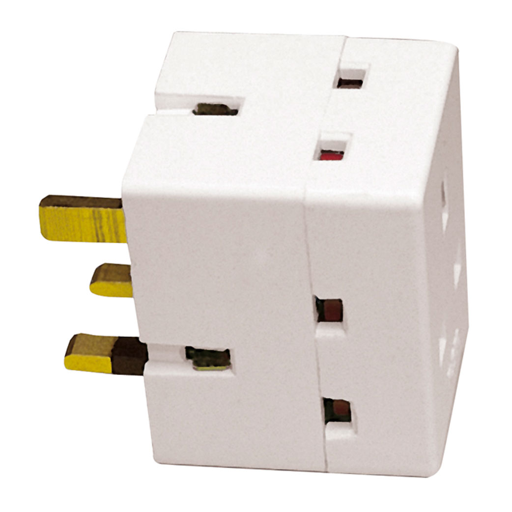 Multiway plugin UK mains adaptors & surge protectors Plug Adaptors